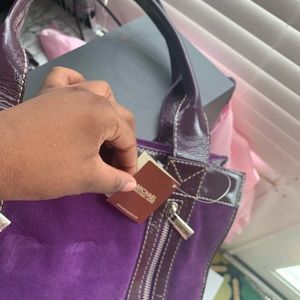 Vintage original Purple Michael kors tote bag